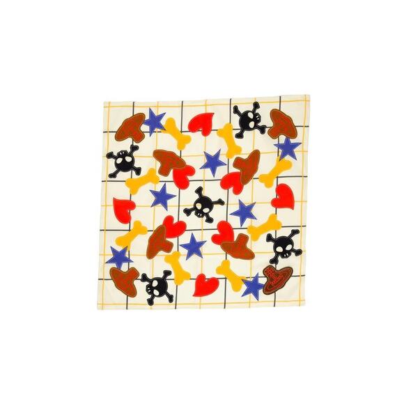 Vivienne Westwood Scarf | Multicolor Print | Logo Patch | Excellent - Picture 1 of 3